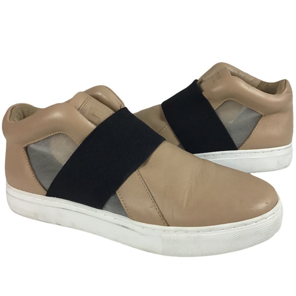 United Nude Beige Slip-On Sneakers with Black Elastic Band - Picture 5 of 11